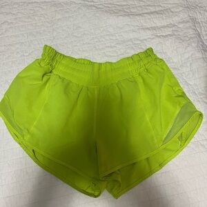 Lululemon Athletica Bright Green Women's Athletic Shorts